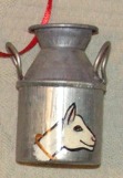 Saanen Milk Can Ornament